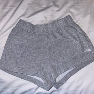 Gray North Face shorts size S